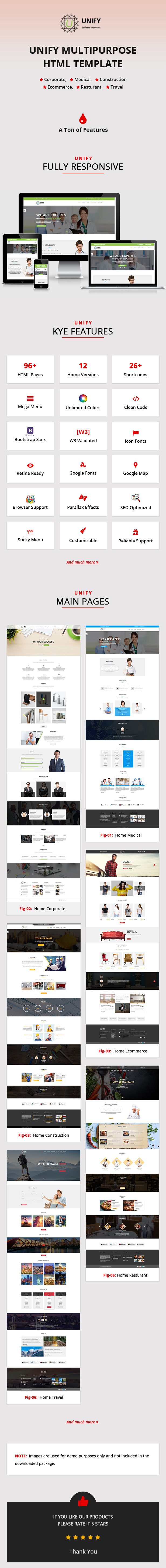 Unify – Multipurpose HTML Template